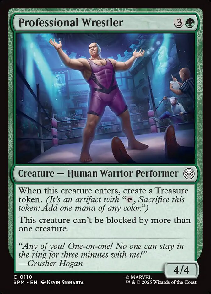 Professional Wrestler 110/198 (Marvel's Spider-Man)  - Foil