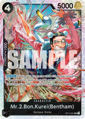 Mr.2.Bon.Kurei (Bentham) OP14-091 (The Azure Sea's Seven)  - Foil