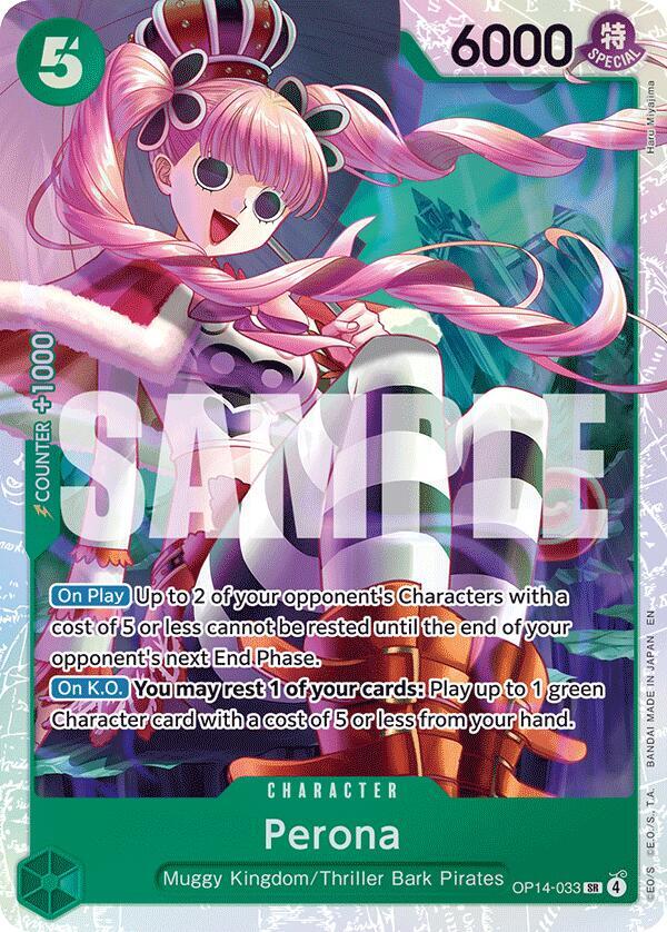 Perona OP14-033 (The Azure Sea's Seven)  - Foil