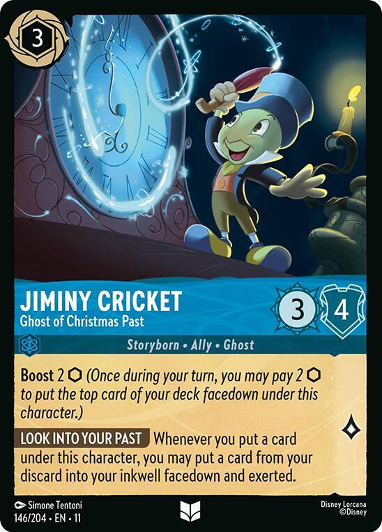 Jiminy Cricket, Ghost of Christmas Past 146/204 (Winterspell)  - Cold Foil