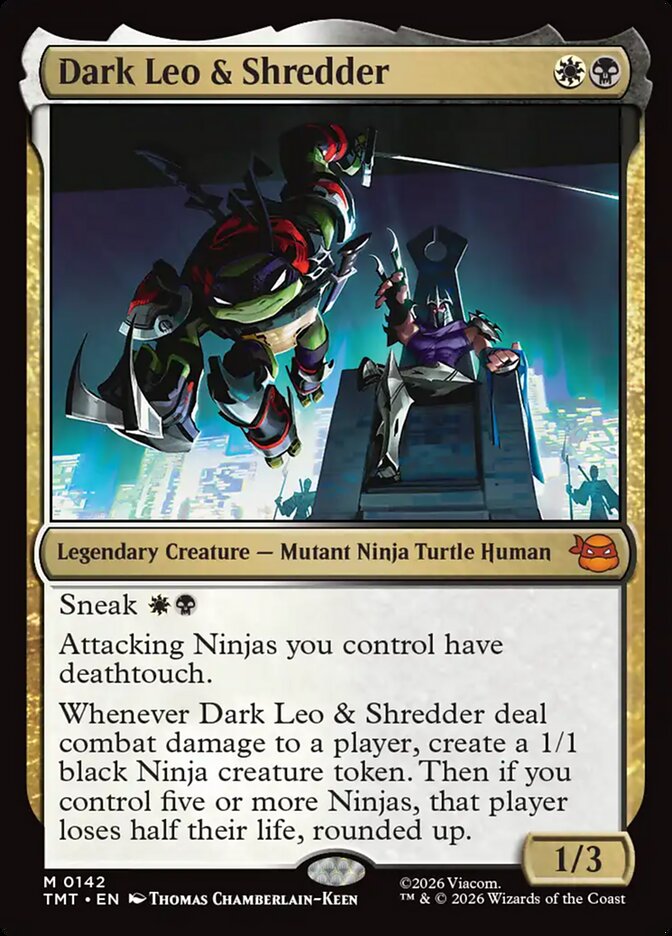 Dark Leo & Shredder 142/190 (Teenage Mutant Ninja Turtles) 