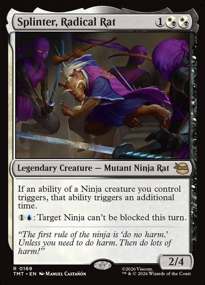 Splinter, Radical Rat 169 (Teenage Mutant Ninja Turtles) 
