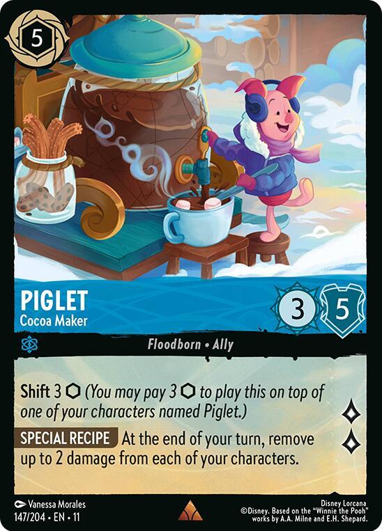 Piglet, Cocoa Maker 147/204 (Winterspell) 