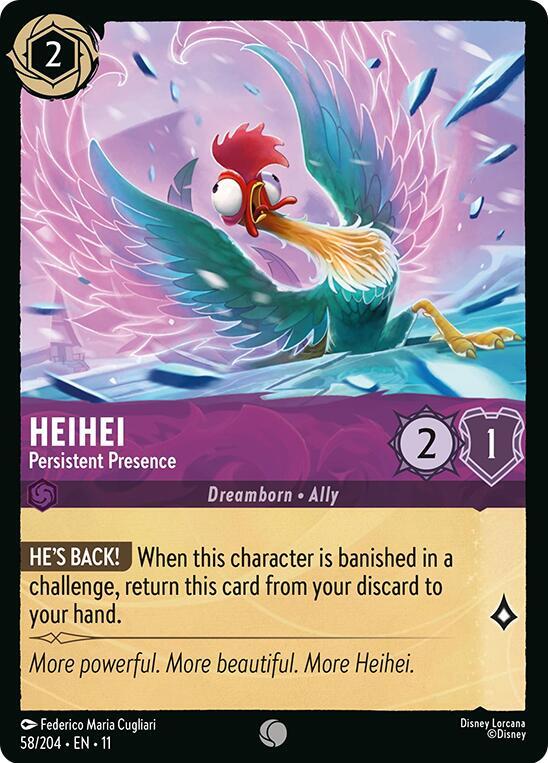 HeiHei, Persistent Presence 58/204 (Winterspell)  - Cold Foil