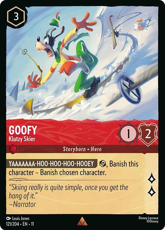 Goofy, Klutzy Skier 121/204 (Winterspell) 