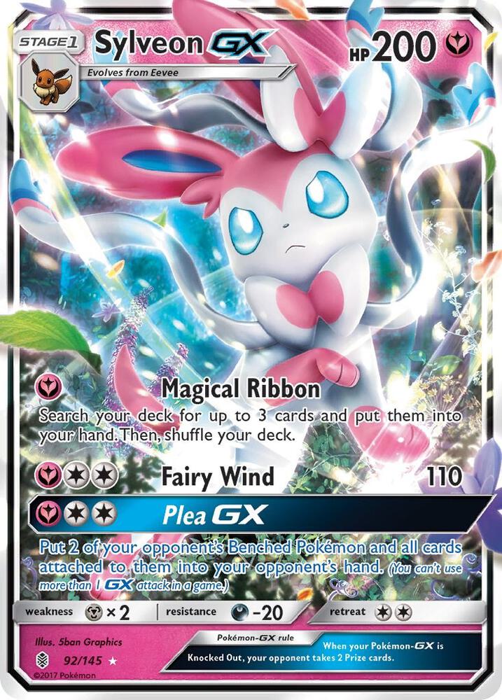 Sylveon GX 92/145 (SM - Guardians Rising)  - Holofoil