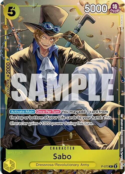Sabo (Tin Pack Set Vol.2) P-073 (One Piece Promotion Cards)  - Foil