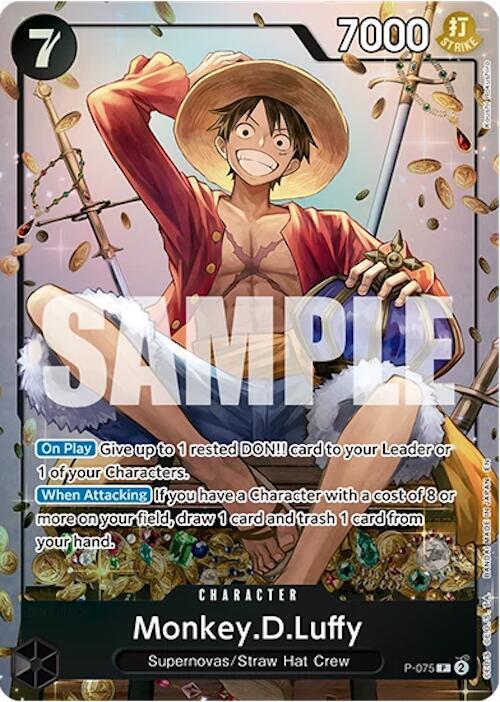 MonkeyDLuffy Tin Pack Set Vol 2 P-075 (One Piece Promotion Cards)  - Foil