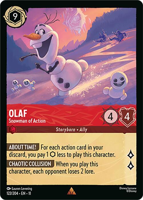 Olaf, Snowman of Action 122/204 (Winterspell) 