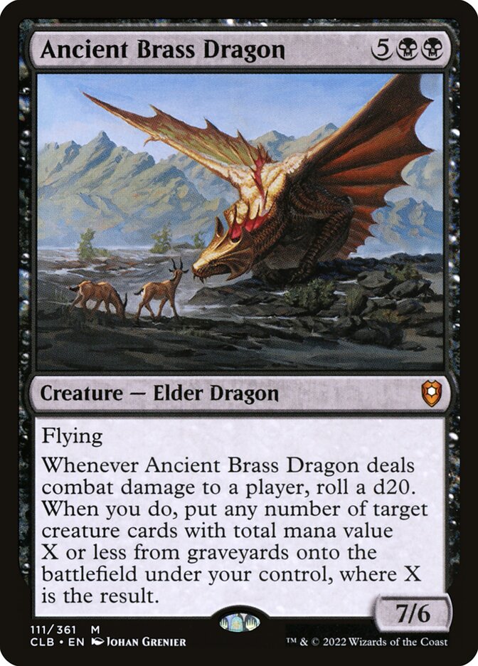 Ancient Brass Dragon 111 (Commander Legends: Battle for Baldur's Gate) 
