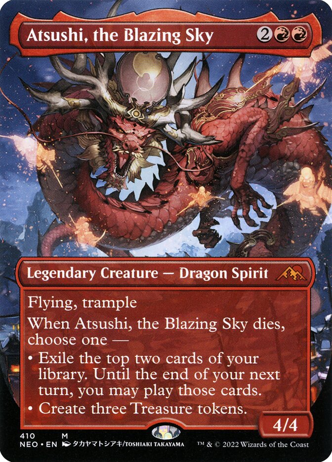 Atsushi, the Blazing Sky 410/302 (Kamigawa: Neon Dynasty)  - Showcase