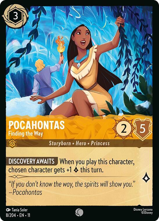 Pocahontas, Finding the Way 8/204 (Winterspell)  - Cold Foil