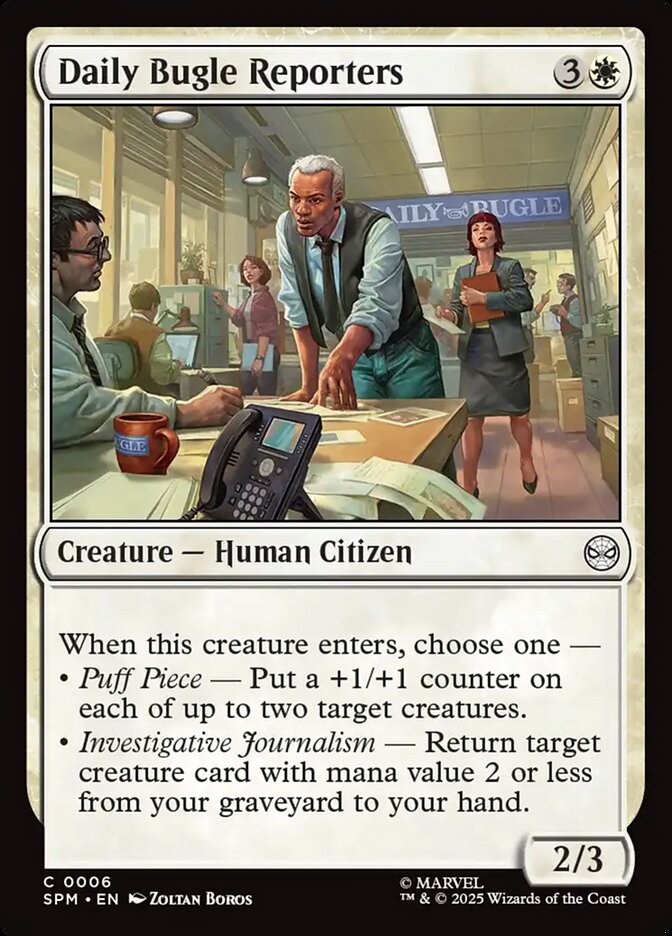 Daily Bugle Reporters 6 (Marvel's Spider-Man)  - Foil