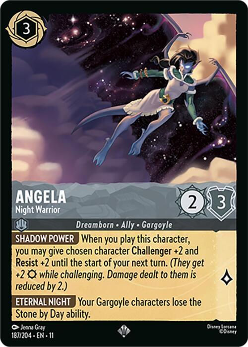 Angela, Night Warrior 187/204 (Winterspell) 