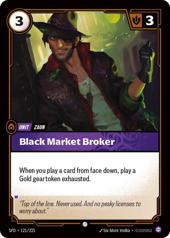 Black Market Broker 121/221 (Spiritforged)  - Foil