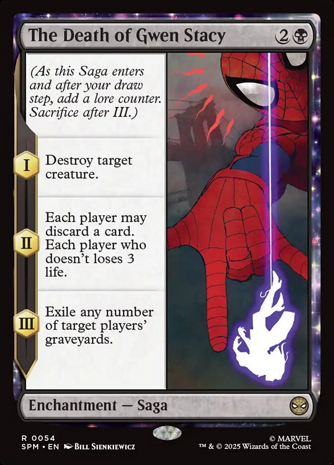 The Death of Gwen Stacy 54/198 (Marvel's Spider-Man)  - Foil
