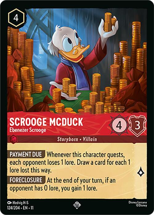 Scrooge McDuck, Ebenezer Scrooge 124/204 (Winterspell) 