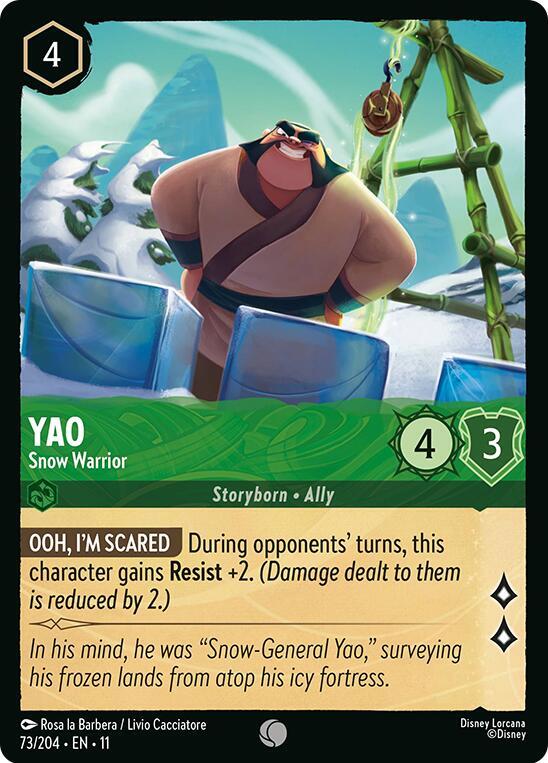 Yao, Snow Warrior 73/204 (Winterspell) 