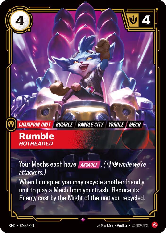 Rumble - Hotheaded 26/221 (Spiritforged)  - Foil