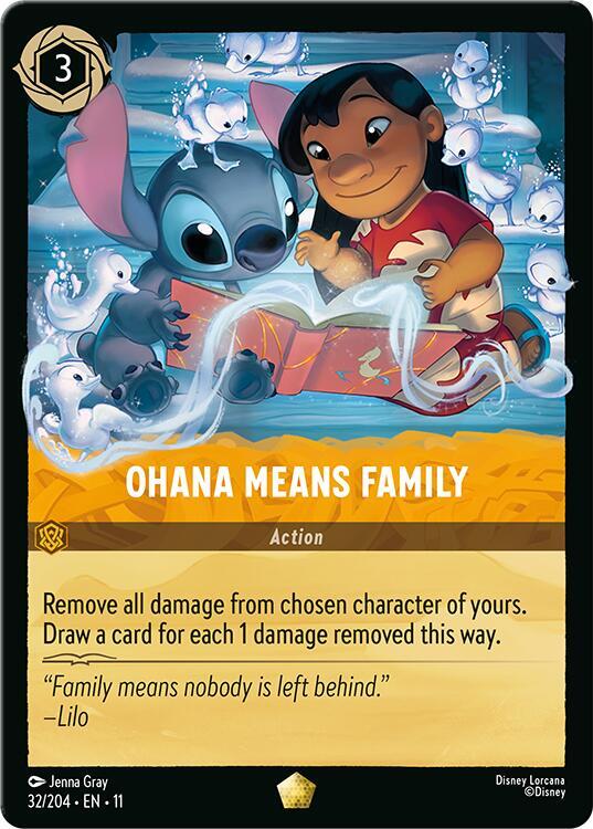 Ohana Means Family 32/204 (Winterspell)  - Cold Foil