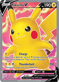 Pikachu V Full Art 170/185 (SWSH04: Vivid Voltage)  - Holofoil