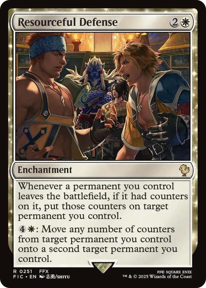 Resourceful Defense  251 (Commander: FINAL FANTASY)  - Surge Foil