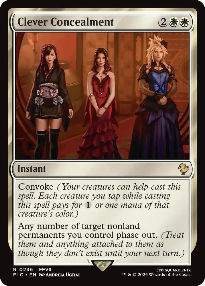 Clever Concealment  236 (Commander: FINAL FANTASY)  - Surge Foil