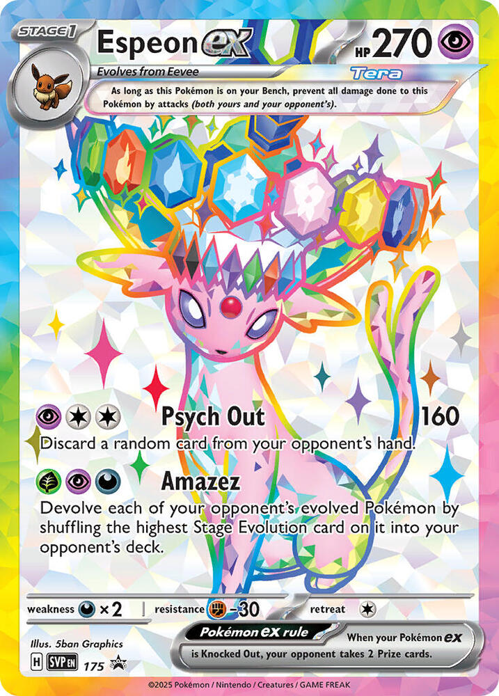 Espeon ex 175 (SV: Scarlet & Violet Promo Cards)  - Holofoil