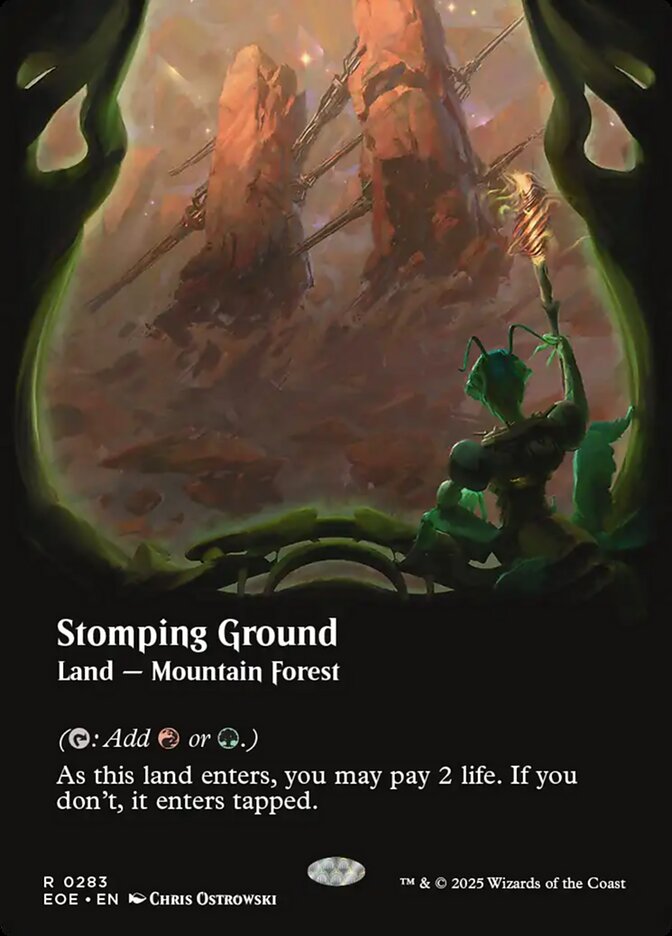 Stomping Ground 283/276 (Edge of Eternities)  - Borderless Foil