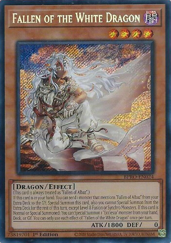 Fallen of the White Dragon BPRO-EN024 (Burst Protocol)  - 1st Edition