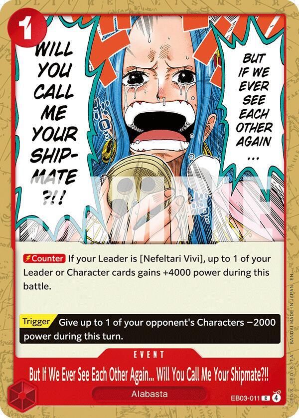 But If We Ever See Each Other Again...Will You Call Me Your Shipmate?!! EB03-011 (Extra Booster: One Piece Heroines Edition) 
