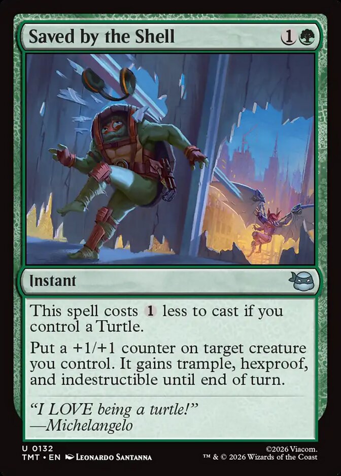 Saved by the Shell 132/190 (Teenage Mutant Ninja Turtles) 