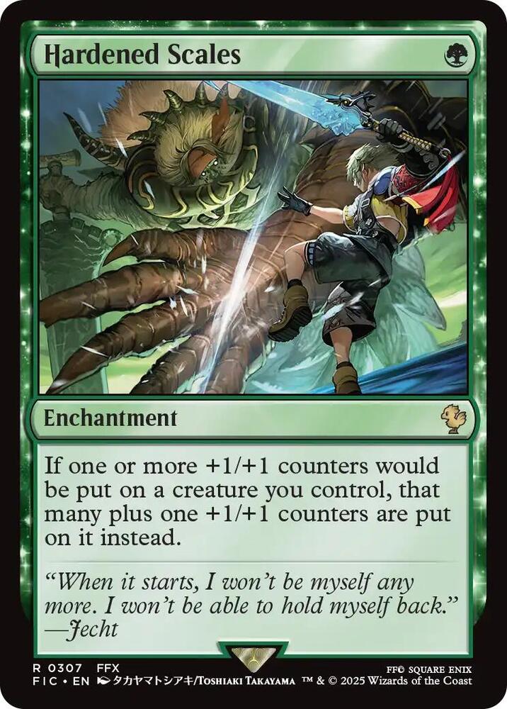 Hardened Scales  307 (Commander: FINAL FANTASY)  - Surge Foil