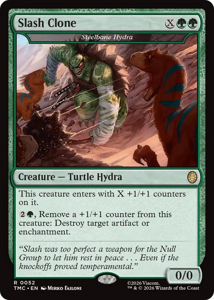 Slash Clone Steelbane Hydra 52 (Commander: Teenage Mutant Ninja Turtles) 