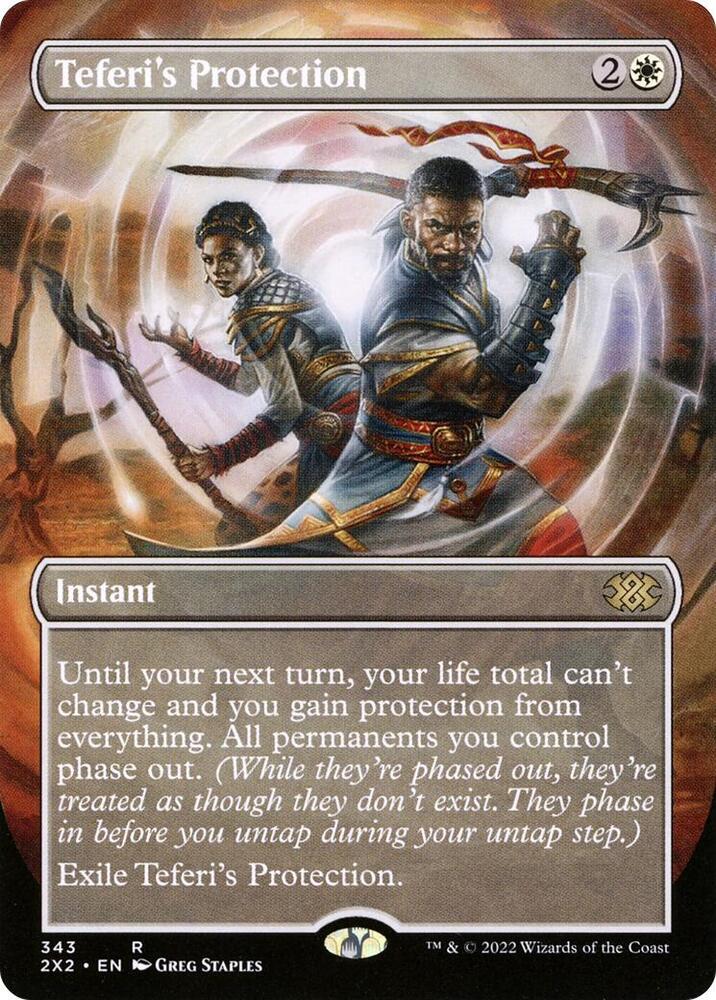 Teferis Protection Borderless 343/331 (Double Masters 2022)  - Foil