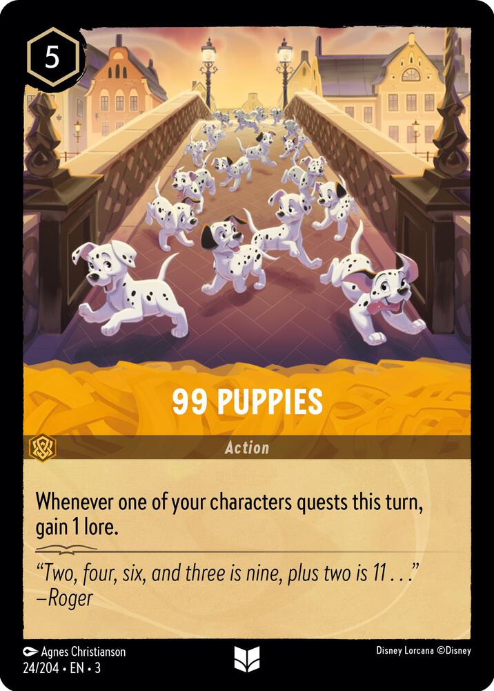 99 Puppies 24/204 (Into the Inklands)  - Cold Foil