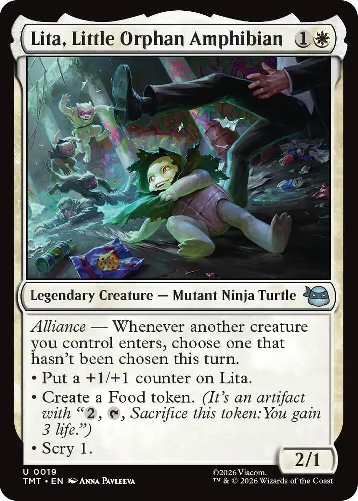 Lita, Little Orphan Amphibian 19/190 (Teenage Mutant Ninja Turtles) 