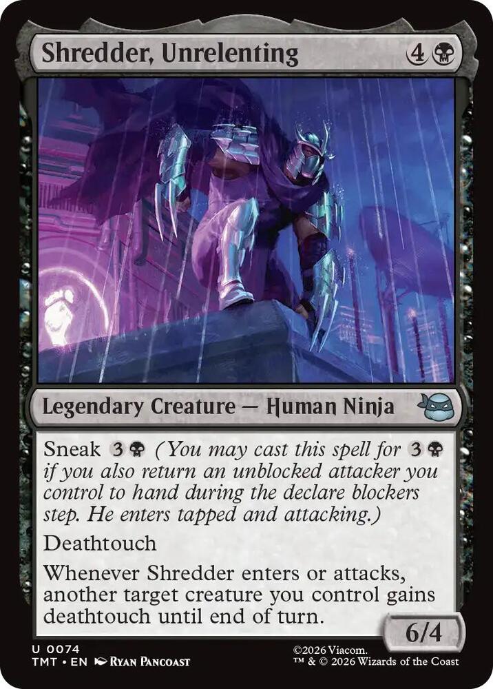 Shredder, Unrelenting 74/190 (Teenage Mutant Ninja Turtles) 