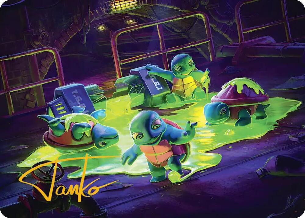 The Ooze Art Card Gold Stamped Signature 18 (Art Series: Teenage Mutant Ninja Turtles) 