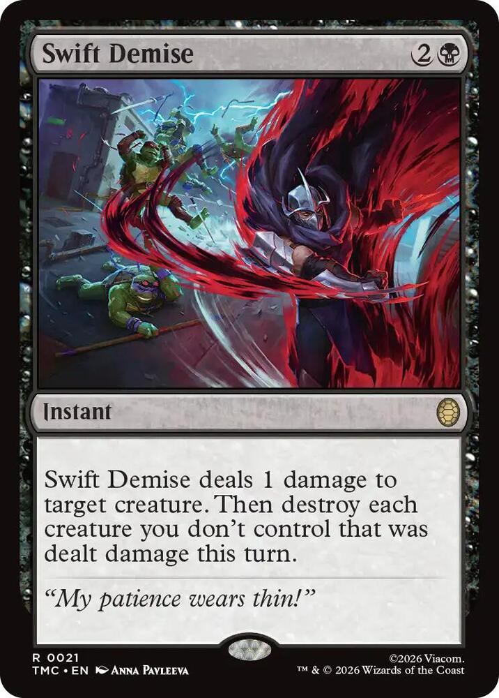 Swift Demise 21/0 (Commander: Teenage Mutant Ninja Turtles) 
