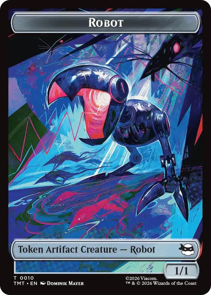 Robot Food Double Sided Token 10 // 8 (Teenage Mutant Ninja Turtles) 