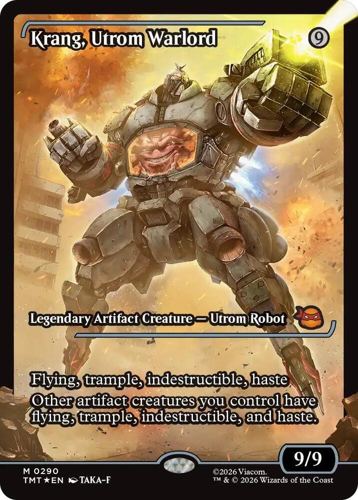 Krang, Utrom Warlord 290/190 (Teenage Mutant Ninja Turtles)  - Showcase Foil
