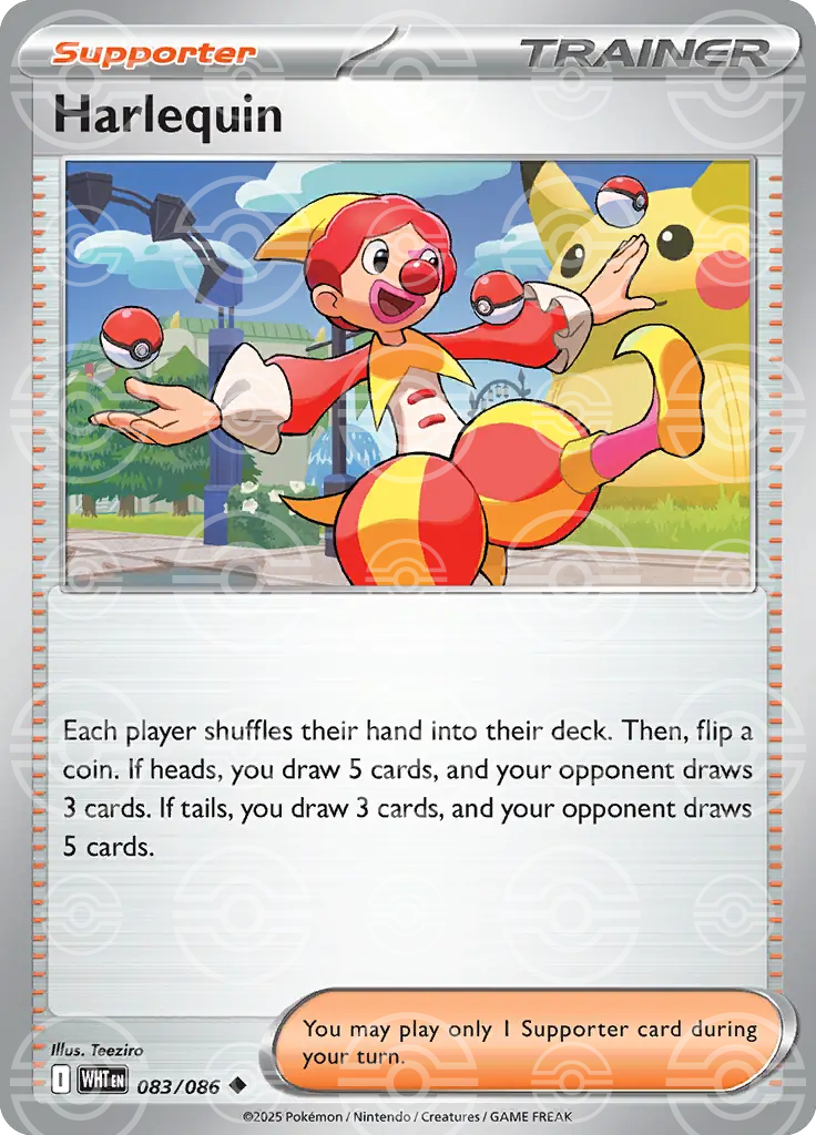 Harlequin 083/086 (SV: White Flare)  - Poke Ball Holofoil