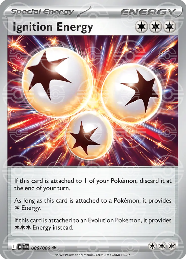 Ignition Energy 086/086 (SV: White Flare)  - Poke Ball Holofoil