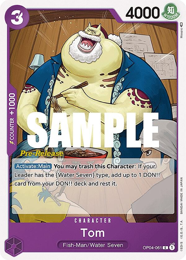 Tom OP04-061 (Kingdoms of Intrigue Pre-Release Cards) 