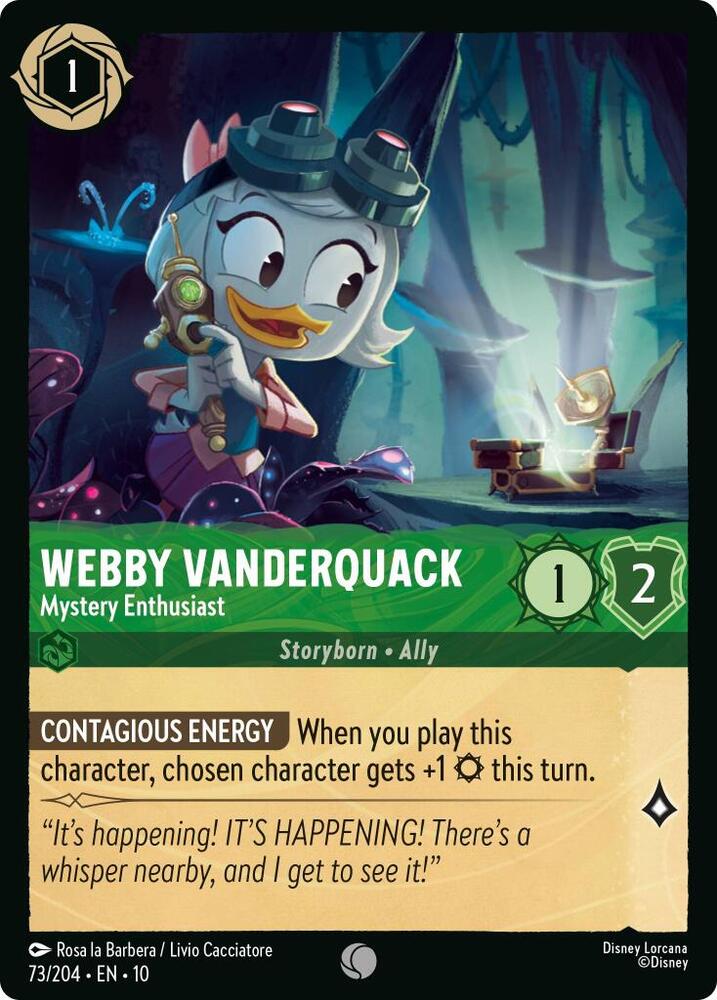 Webby Vanderquack, Mystery Enthusiast 73/204 (Whispers in the Well) 