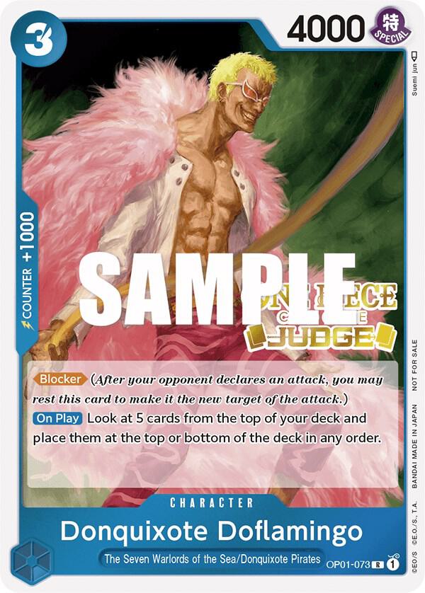 Donquixote Doflamingo (Judge) OP01-073 (One Piece Promotion Cards)  - Foil