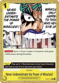 Never Underestimate the Power of Miracles!! OP09-116 (Emperors in the New World: 2nd Anniversary Tournament Cards) 