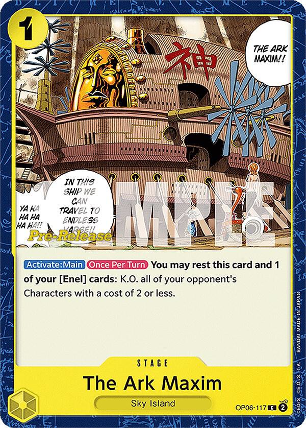 The Ark Maxim OP06-117 (Wings of the Captain Pre-Release Cards) 
