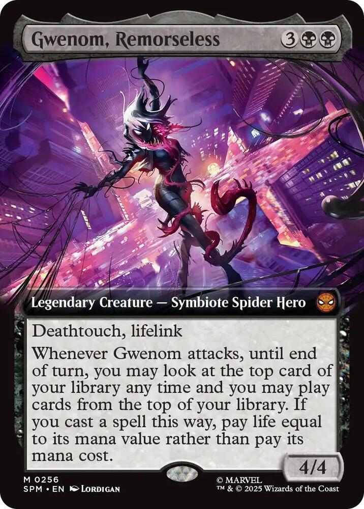 Gwenom Remorseless Extended Art 256 (Marvel's Spider-Man)  - Extended Art Foil
